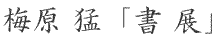 梅原猛 書展